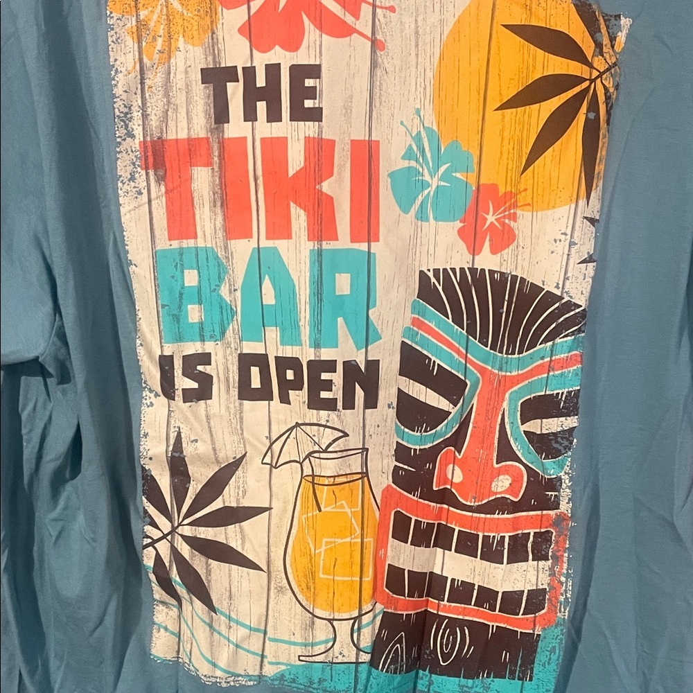 Margaritaville Men's Teal Short Sleeve Tee - Picture 4 of 4